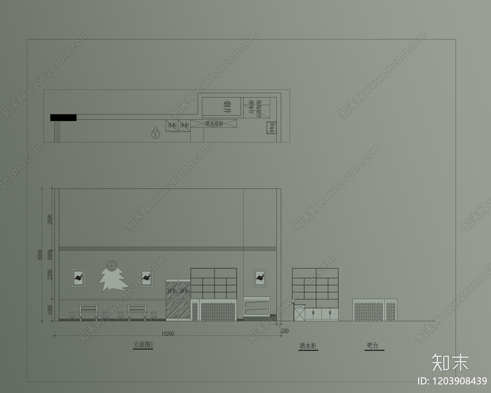 新中式火锅店cad施工图下载【ID:1203908439】