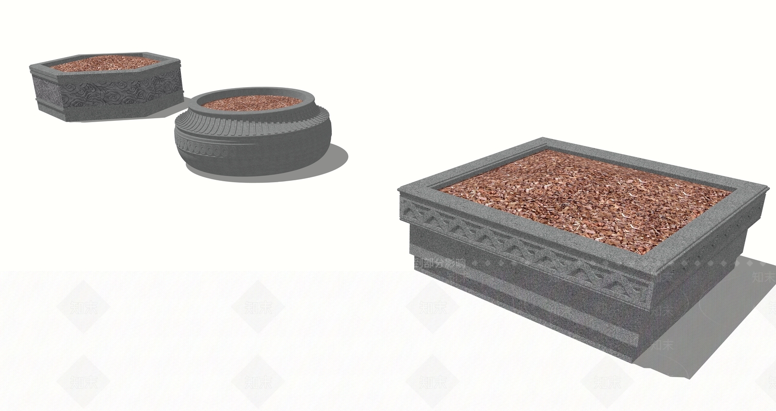 中式复古其他景观小品SU模型下载【ID:1203991752】