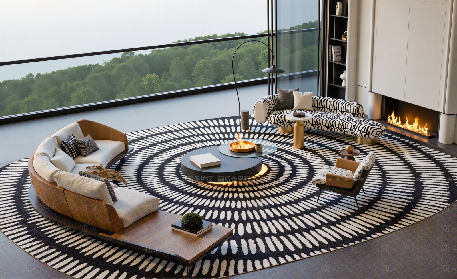 轻奢沙发组合3D模型下载【ID:1203913852】