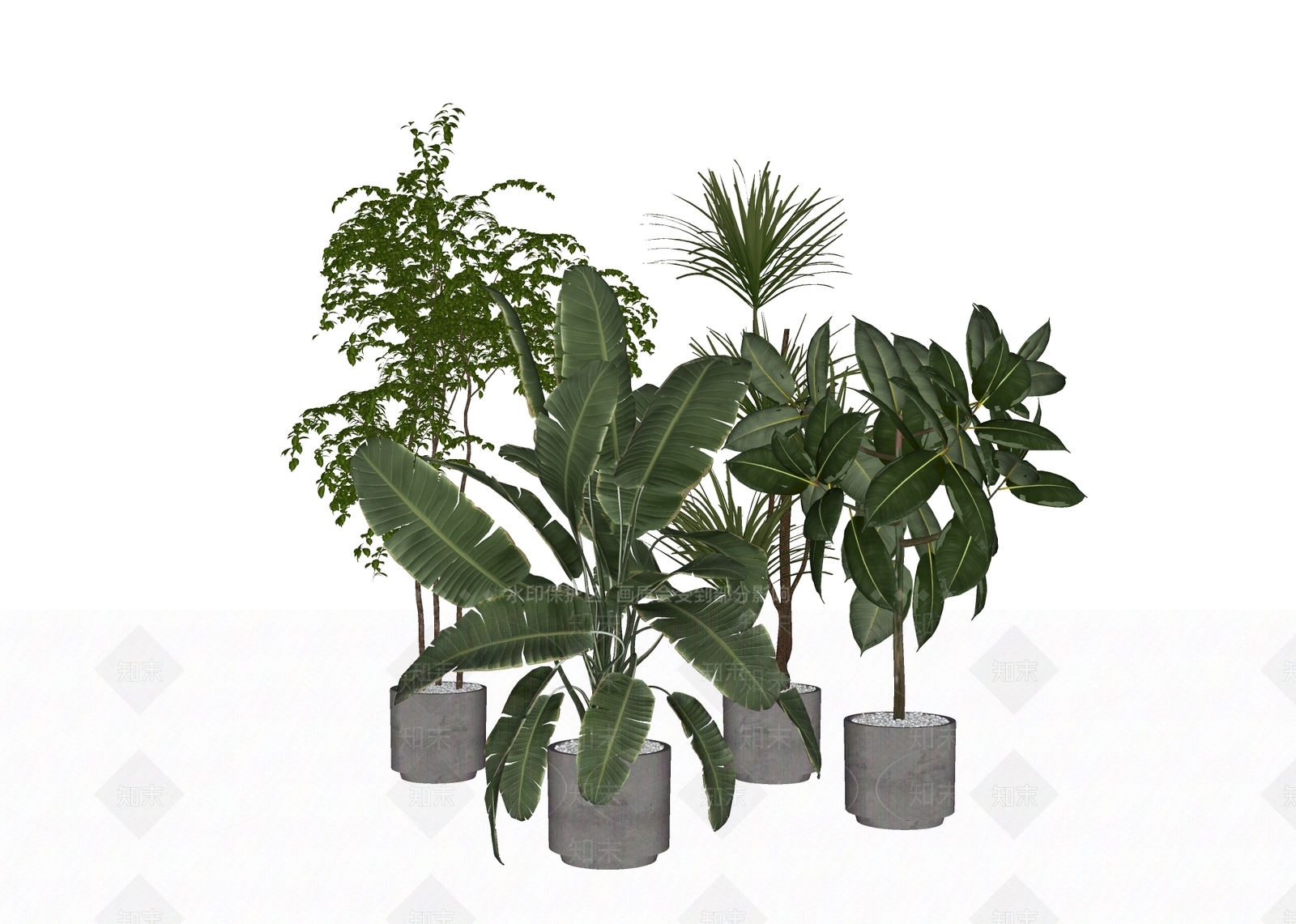 盆栽SU模型下载【ID:1203917184】