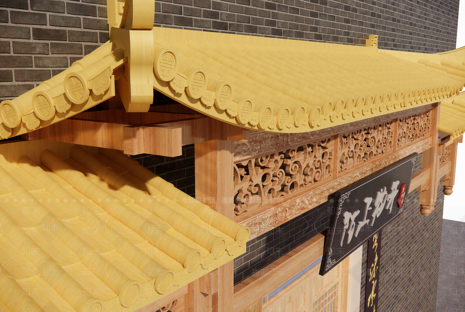 原木复古其他景观小建筑SU模型下载【ID:1203923432】