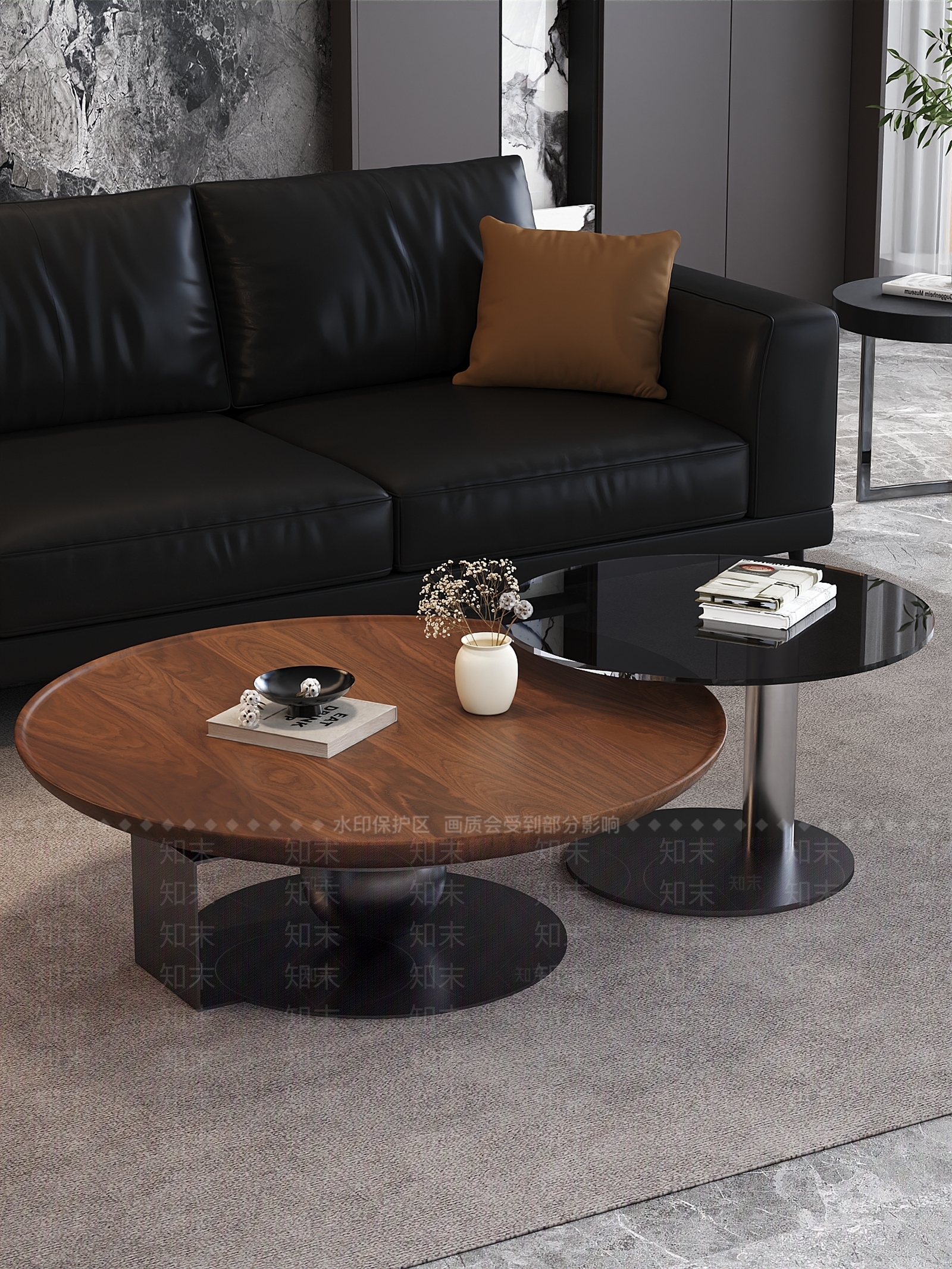 现代极简茶几3D模型下载【ID:1203924077】