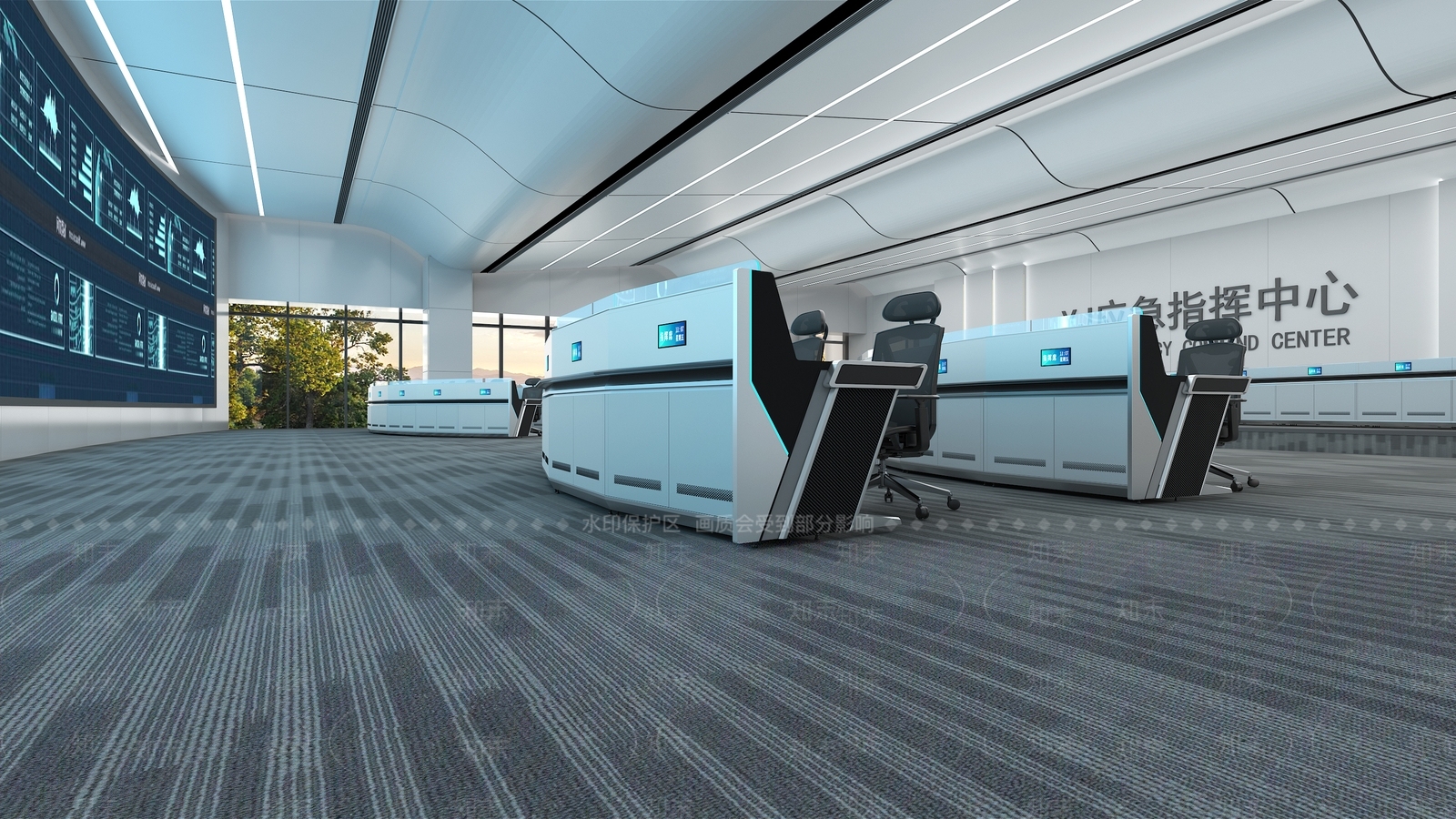 现代指挥中心3D模型下载【ID:1203925350】