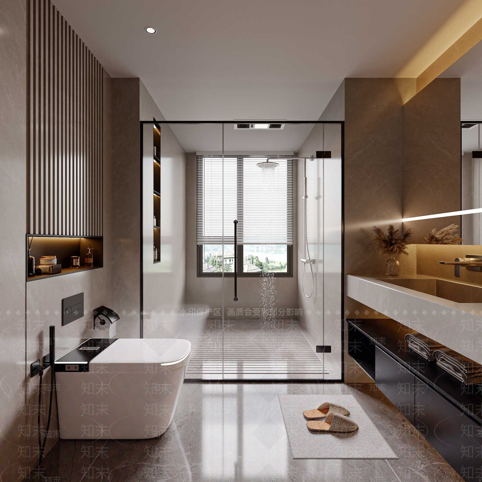 现代意式卫生间3D模型下载【ID:1203928737】