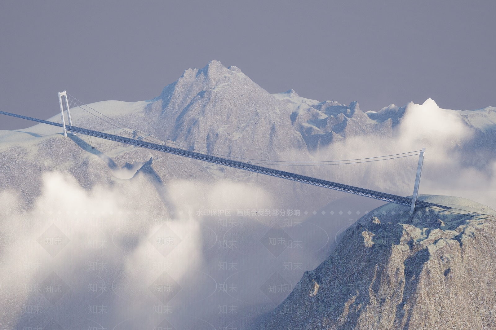 现代大桥SU模型下载【ID:1203939839】