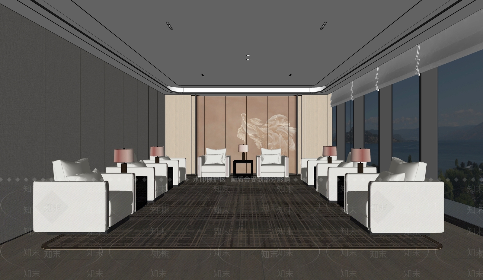 现代其他办公区域SU模型下载【ID:1203933745】