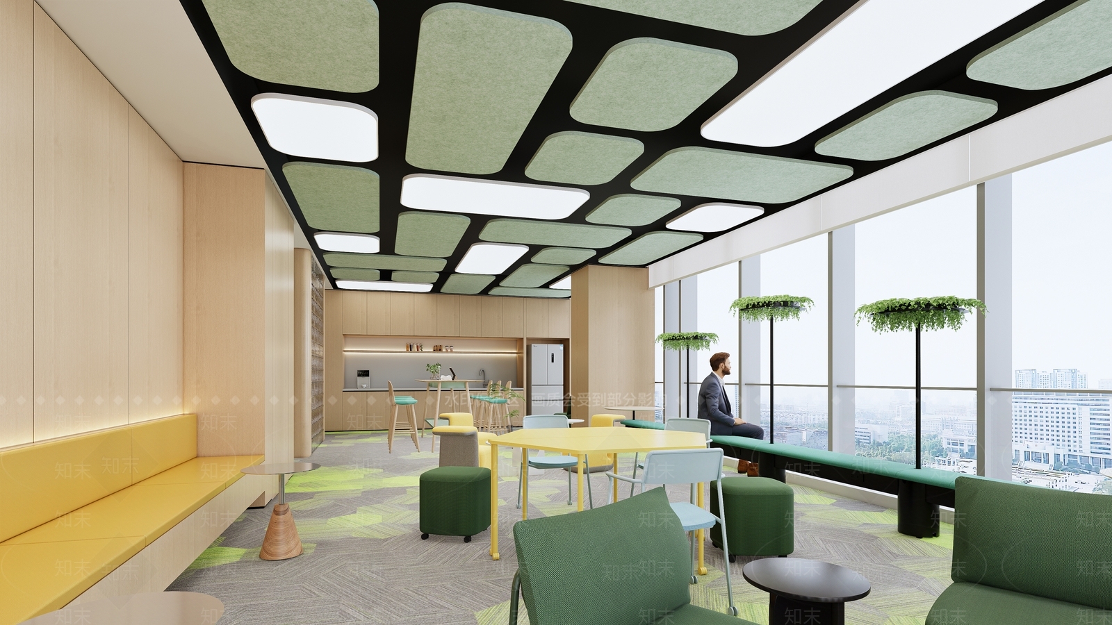 现代茶水间SU模型下载【ID:1203934781】