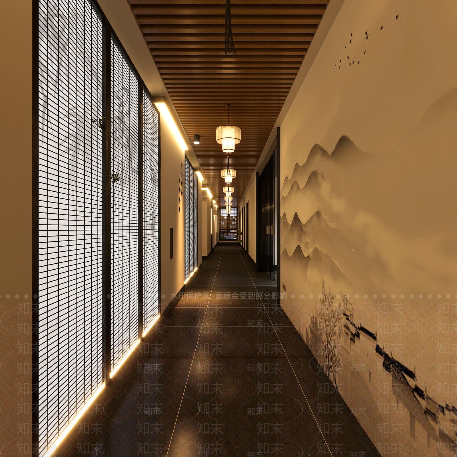 中式禅意其他娱乐空间3D模型下载【ID:1203935094】