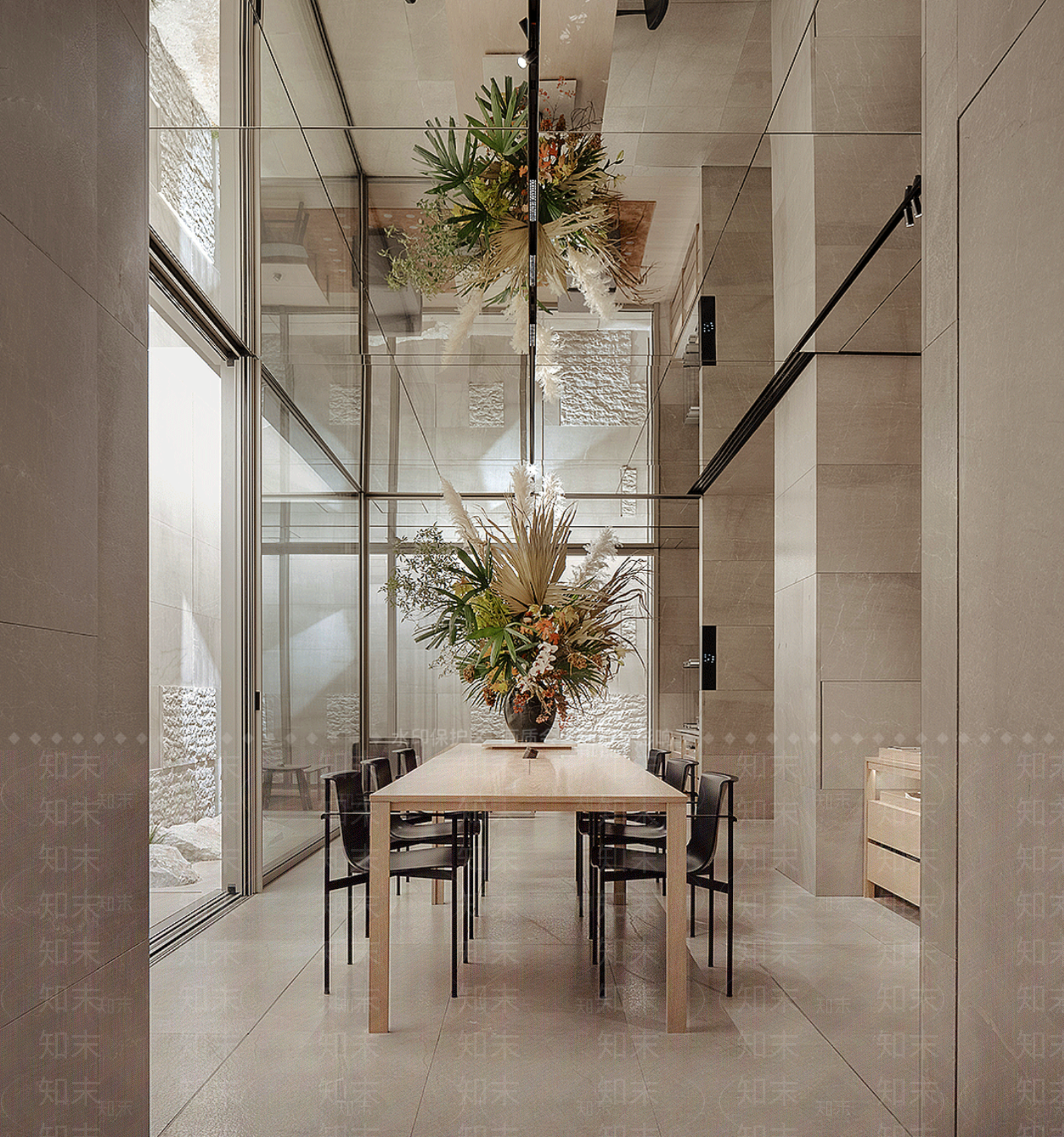 现代门窗展厅SU模型下载【ID:1203944263】