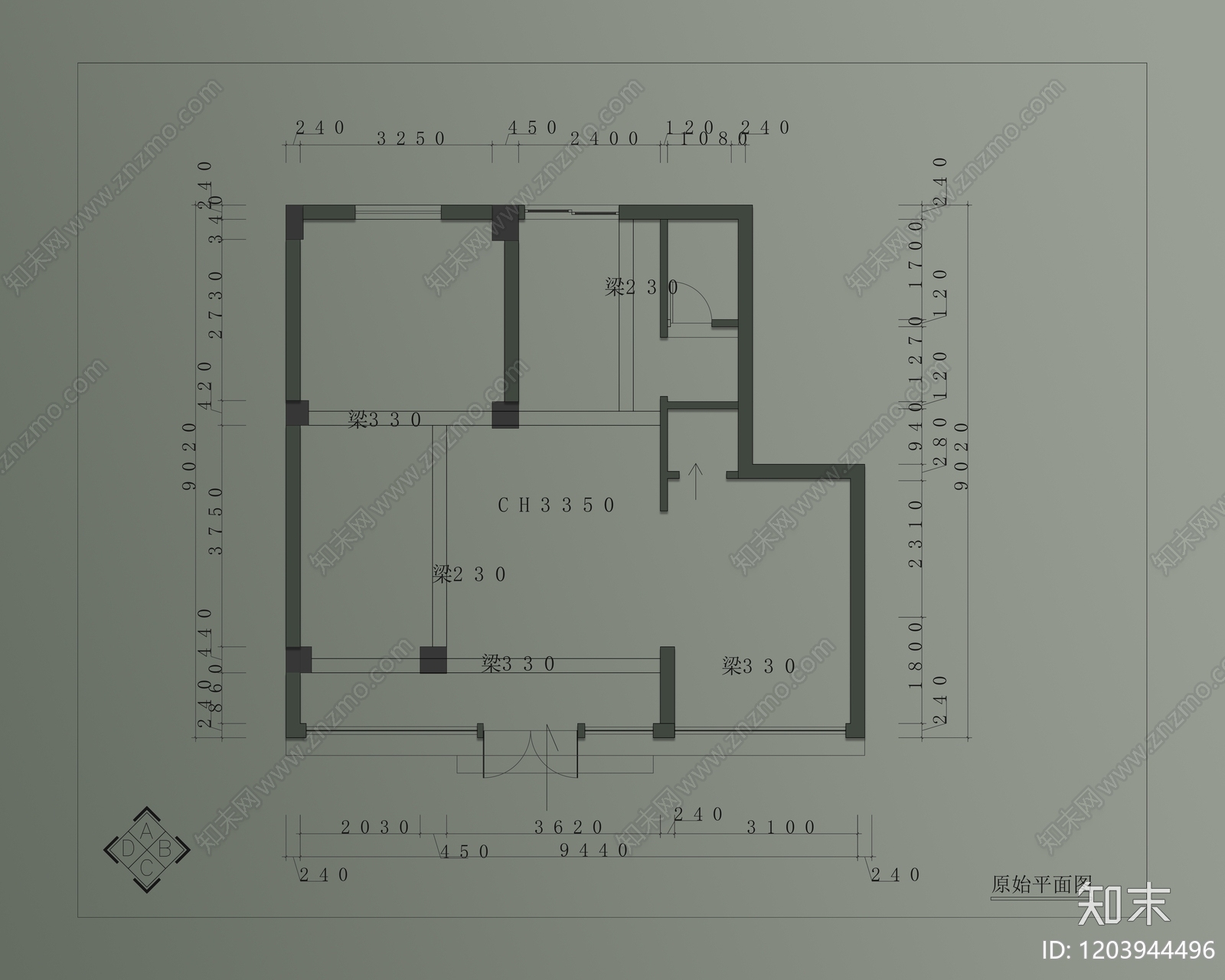 现代火锅店cad施工图下载【ID:1203944496】