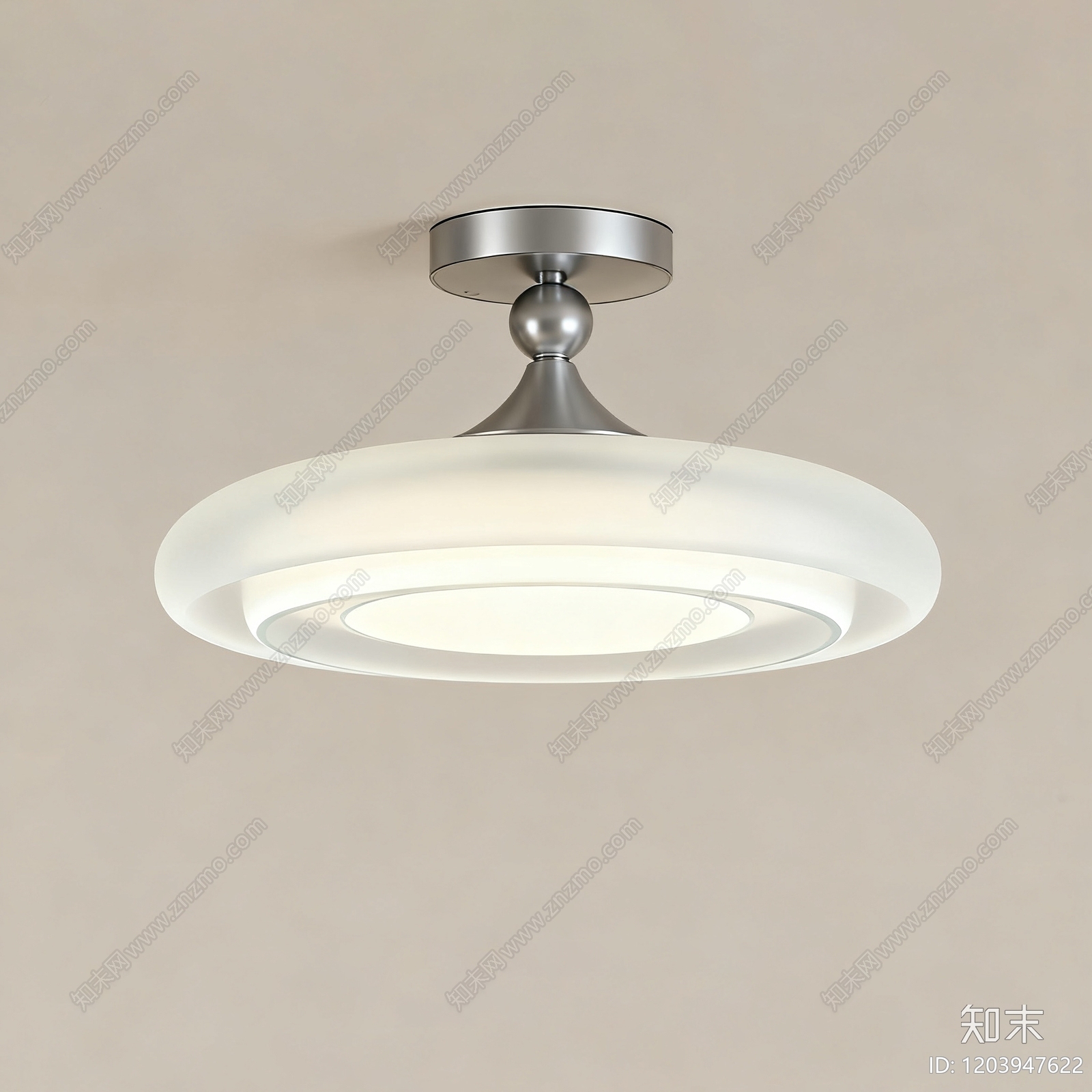现代简约吸顶灯3D模型下载【ID:1203947622】