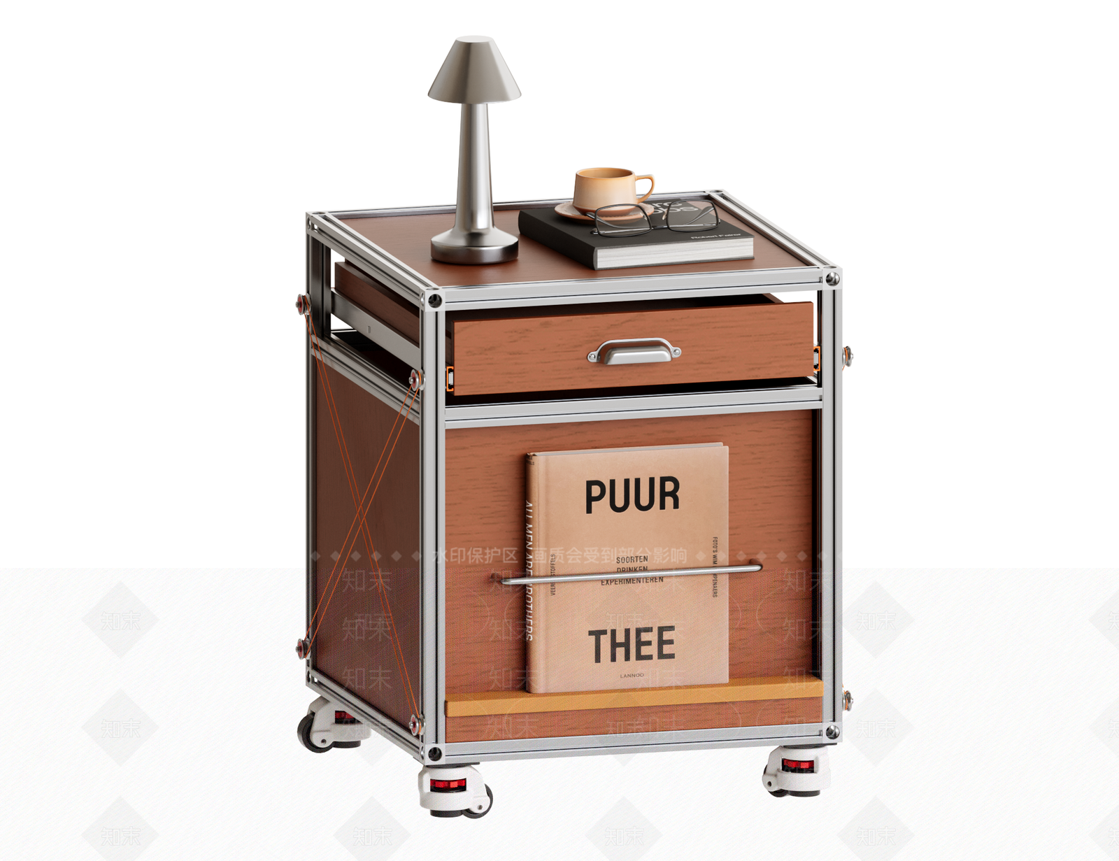 工业中古床头柜SU模型下载【ID:1203947390】