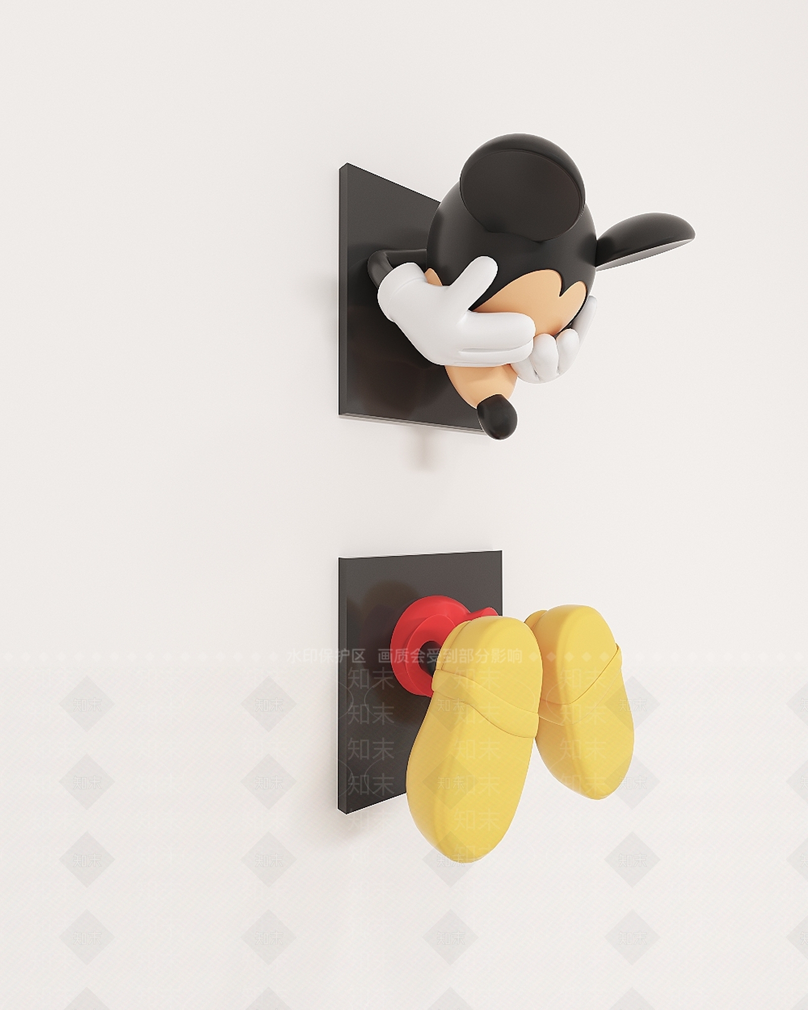 现代雕塑摆件3D模型下载【ID:1203947674】