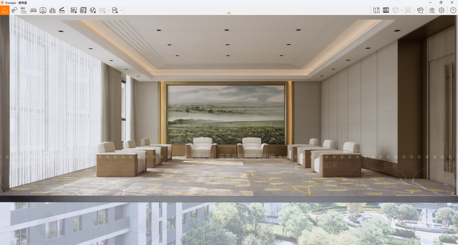 现代会议室SU模型下载【ID:1203948399】