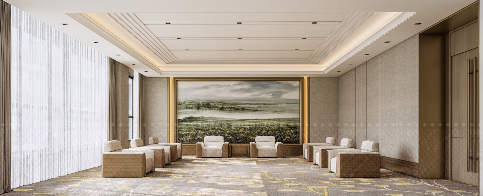 现代会议室SU模型下载【ID:1203948399】