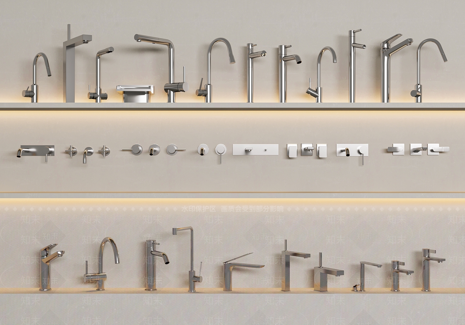 现代水龙头3D模型下载【ID:1203949841】