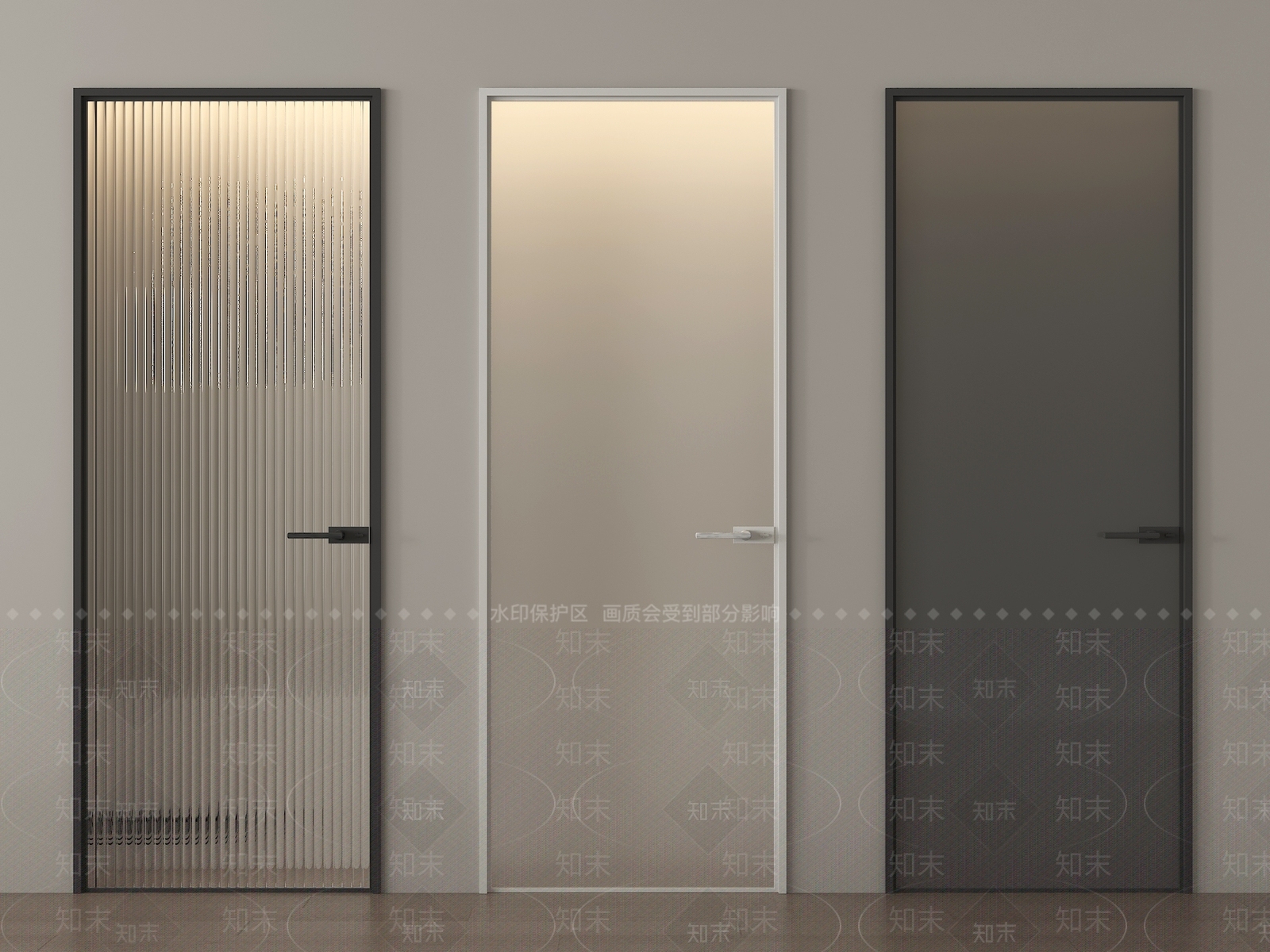 现代单开门3D模型下载【ID:1203953384】