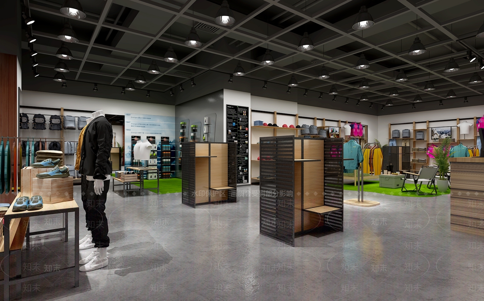 现代服装店3D模型下载【ID:1203956112】