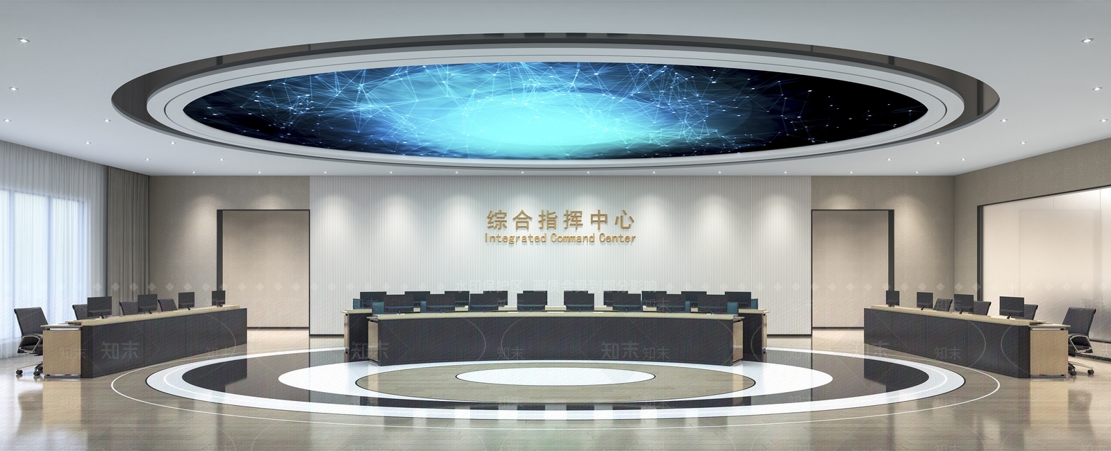 现代指挥中心3D模型下载【ID:1203956920】