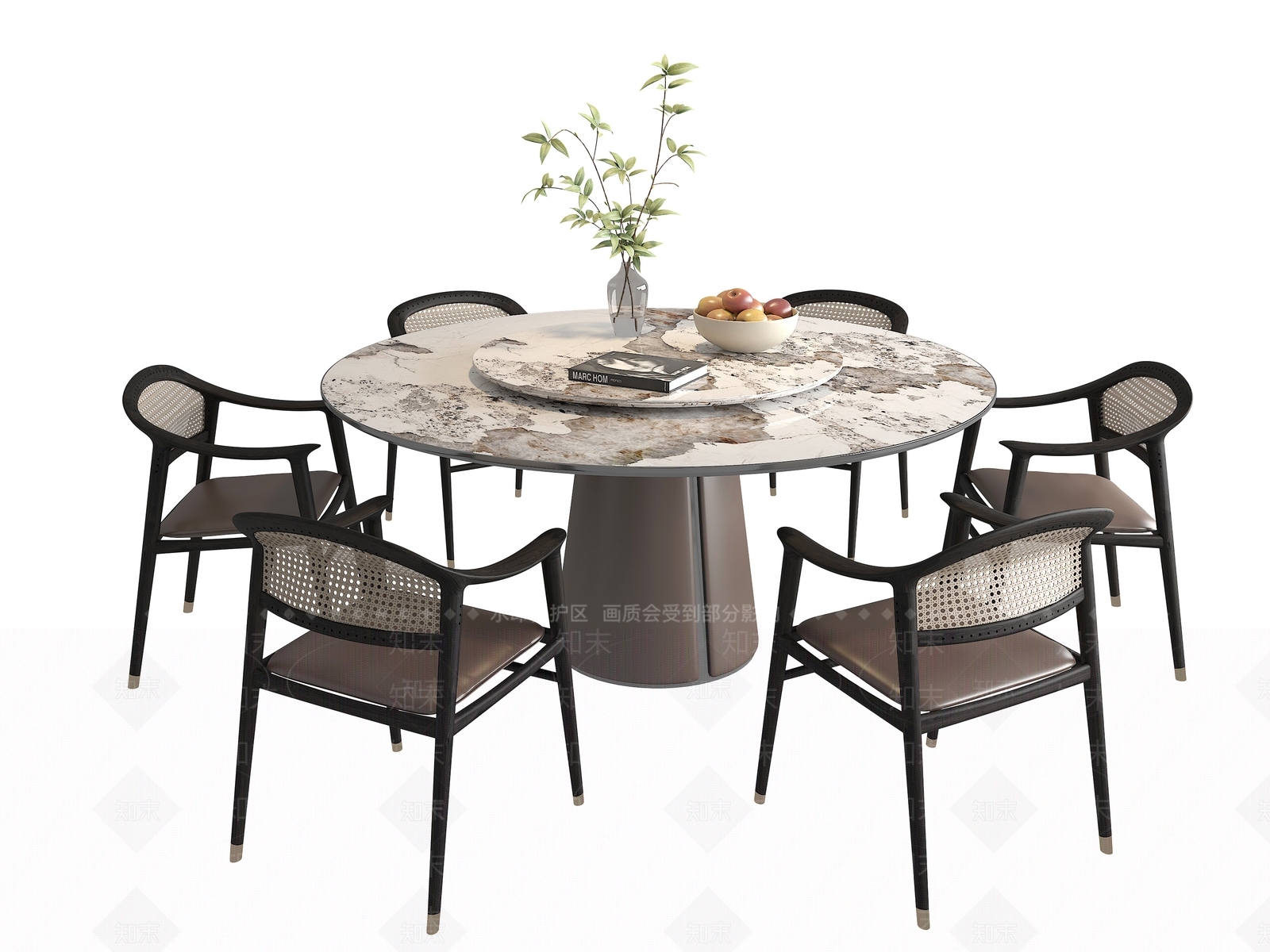 中式餐桌3D模型下载【ID:1203961801】