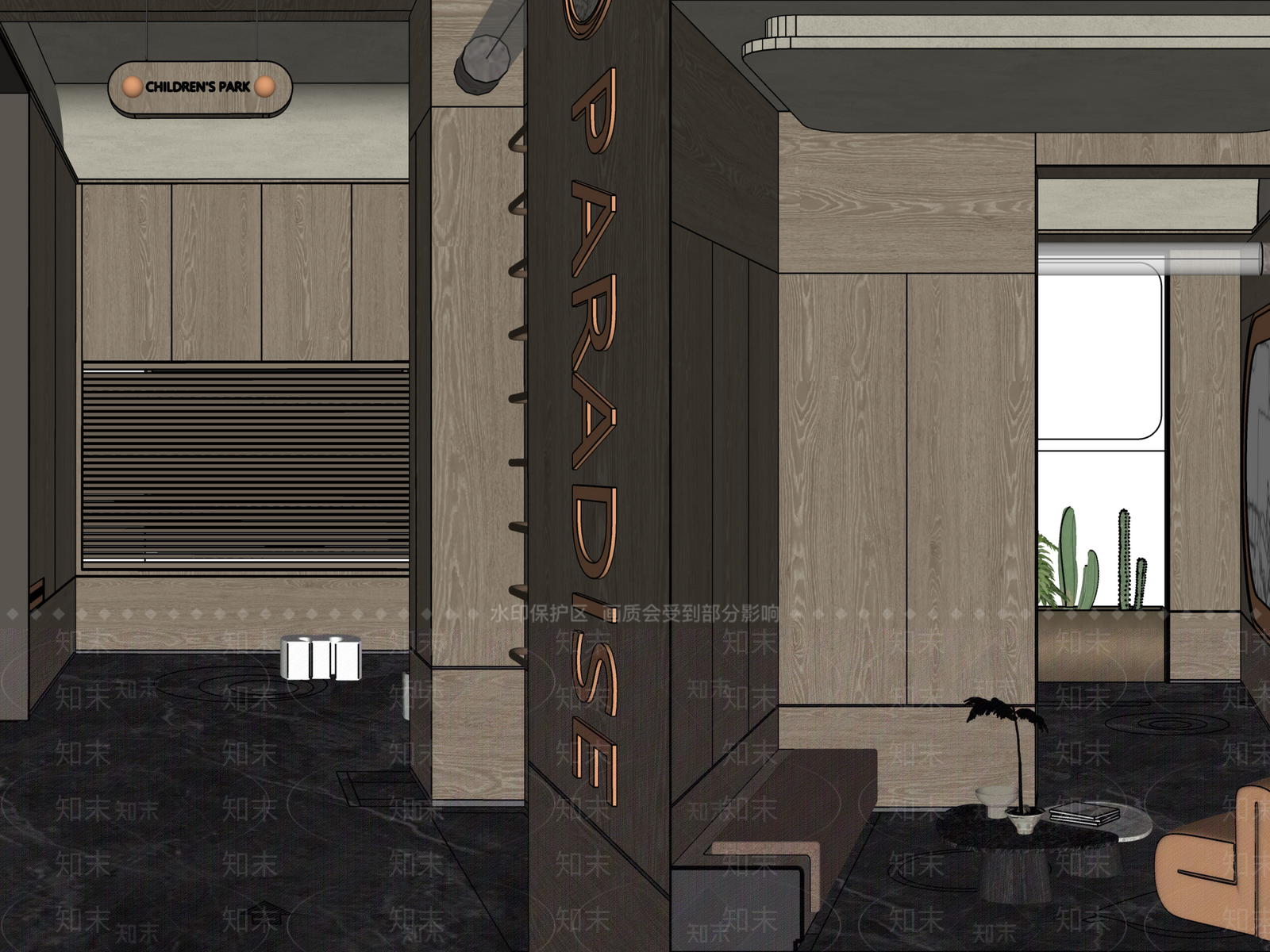 现代会所SU模型下载【ID:1203962998】