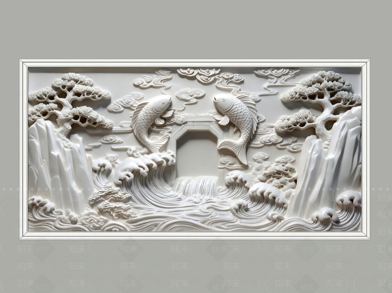 新中式中式浮雕SU模型下载【ID:1203963838】