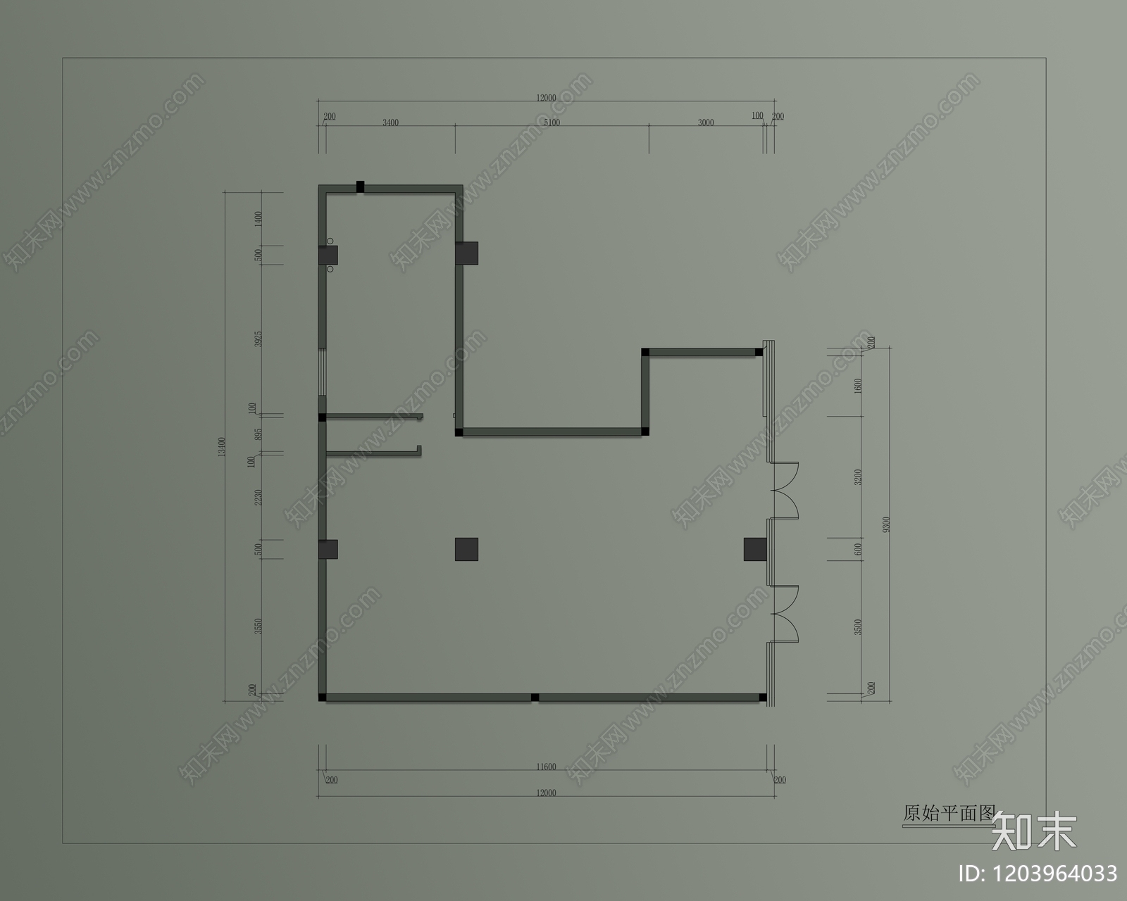 现代火锅店cad施工图下载【ID:1203964033】