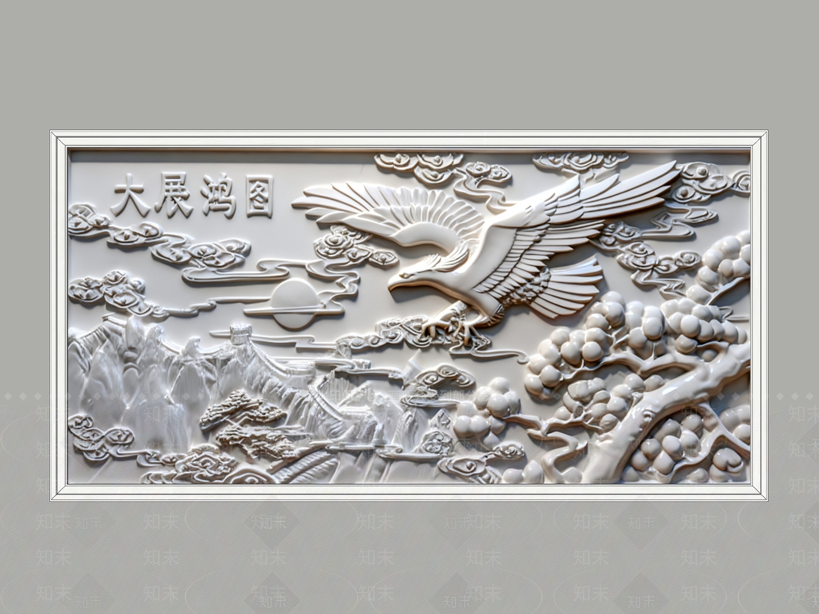 新中式中式浮雕SU模型下载【ID:1203964211】