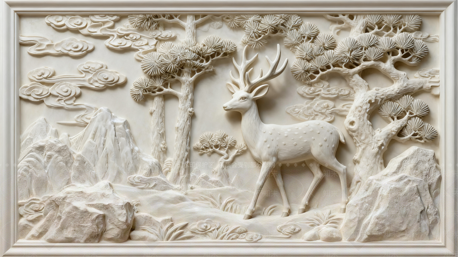 中式新中式浮雕SU模型下载【ID:1203964269】