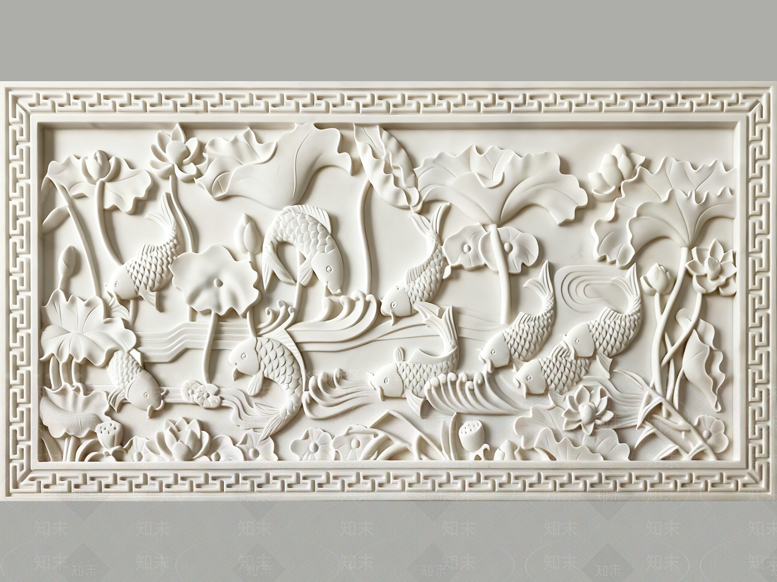 中式新中式浮雕SU模型下载【ID:1203964347】