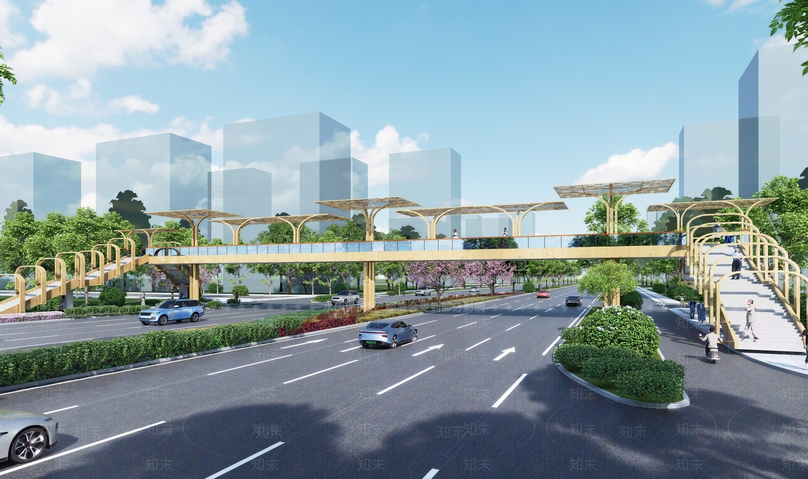 现代天桥SU模型下载【ID:1203967239】