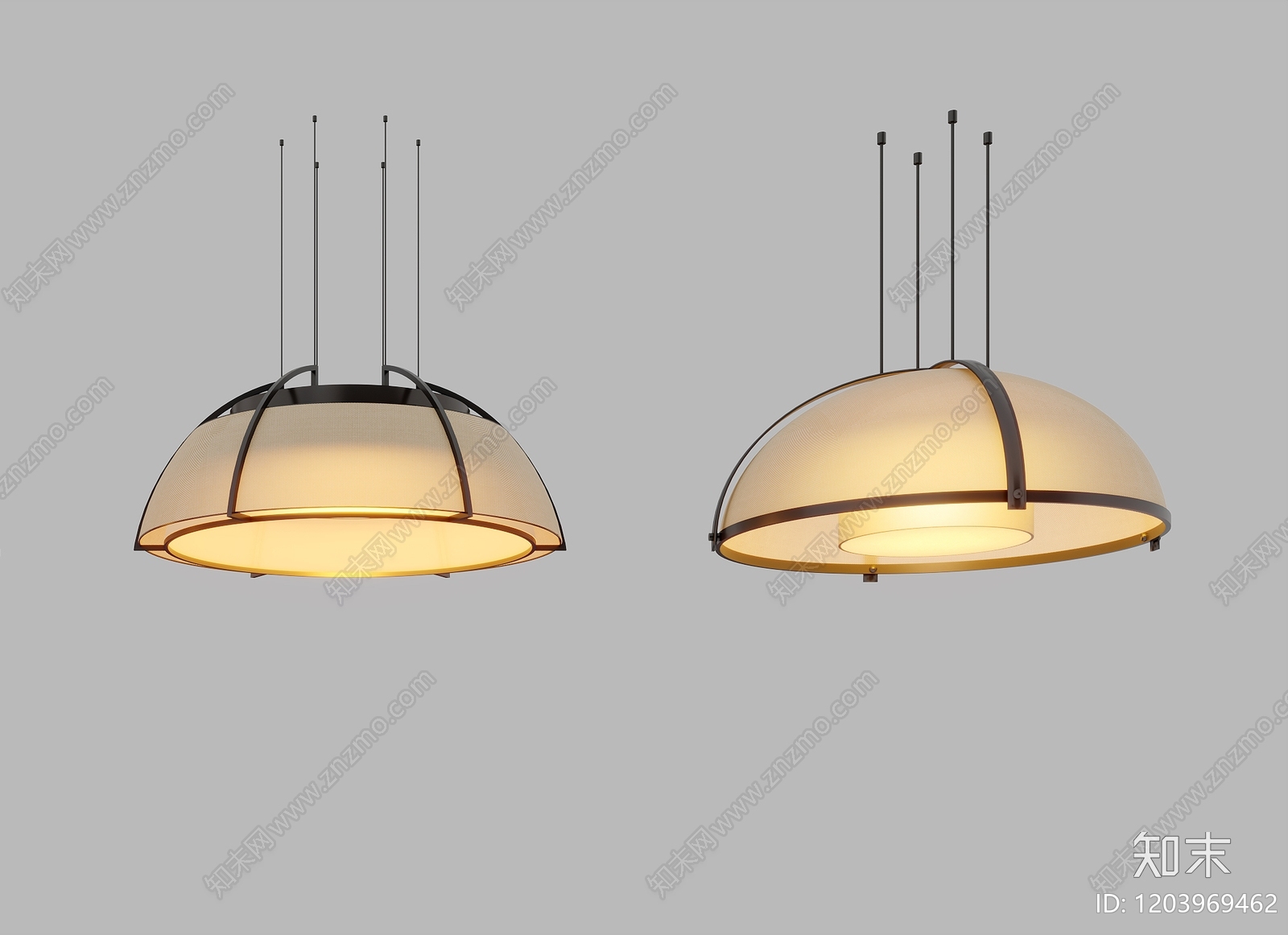 现代吊灯3D模型下载【ID:1203969462】