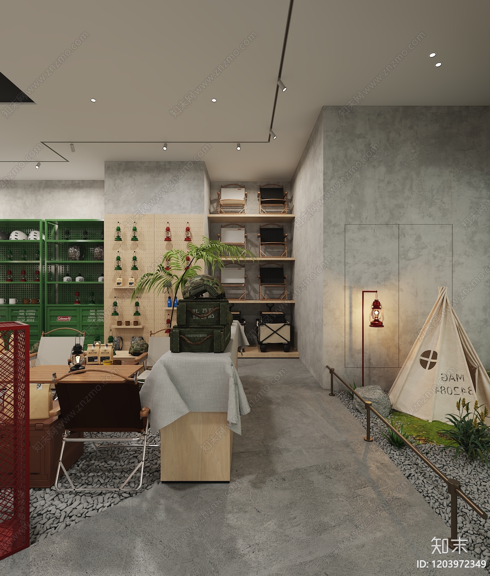现代极简其他商业空间3D模型下载【ID:1203972349】