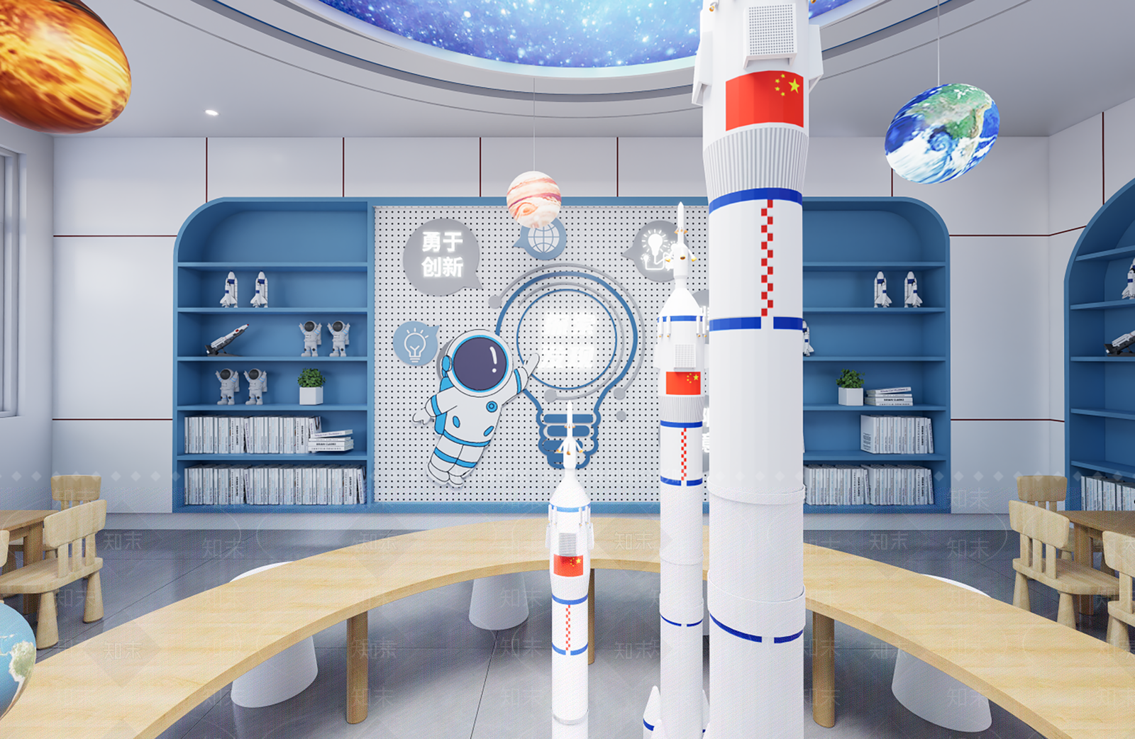 现代其他学校空间SU模型下载【ID:1203974304】