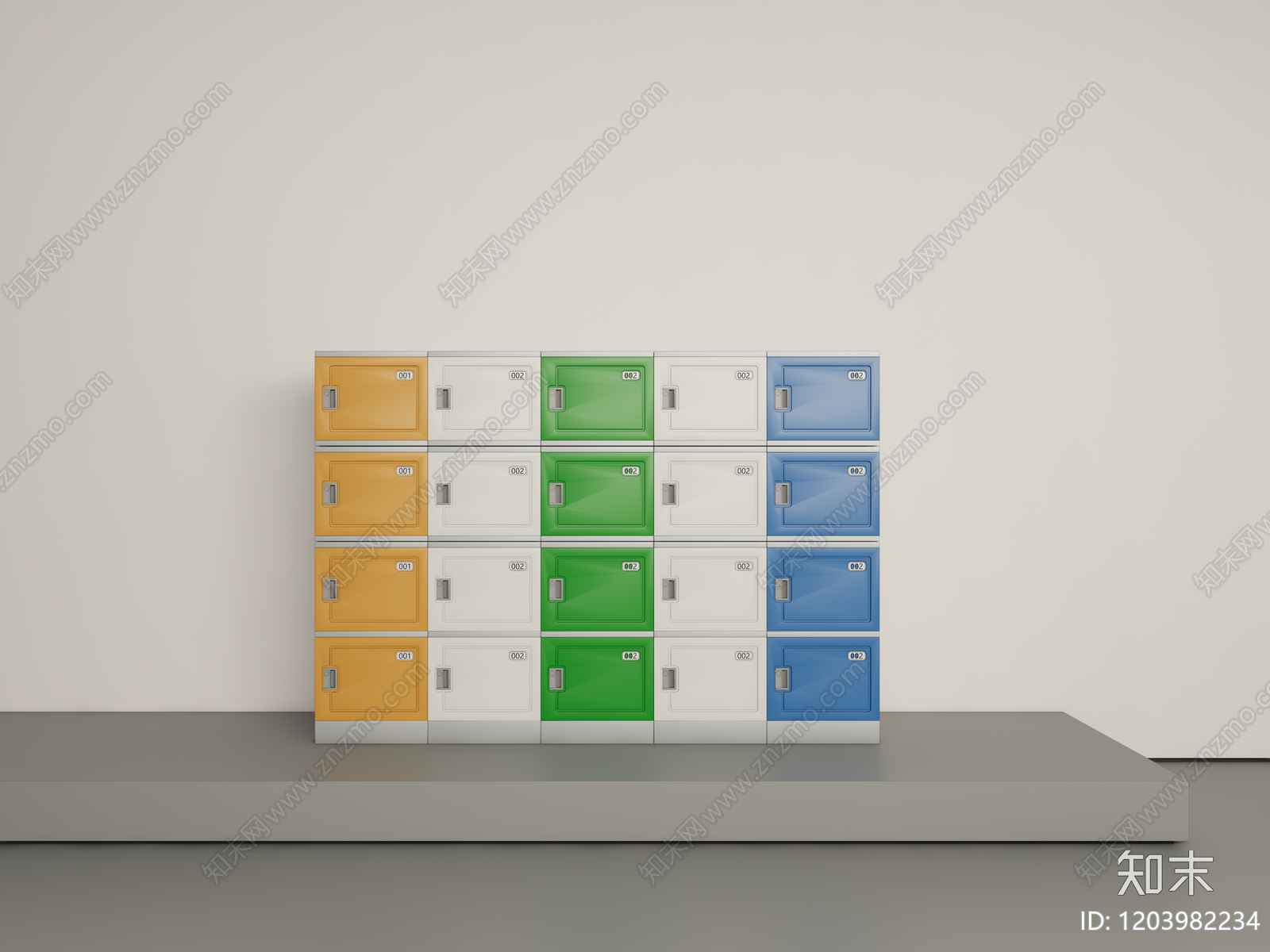 现代储物柜SU模型下载【ID:1203982234】