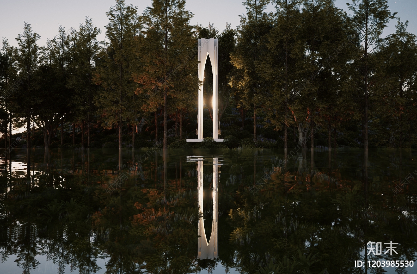 现代亭子SU模型下载【ID:1203985530】