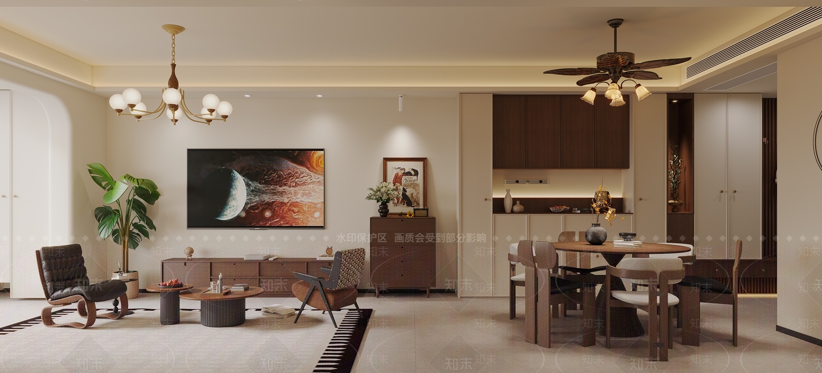 中古家居客厅3D模型下载【ID:1203989271】