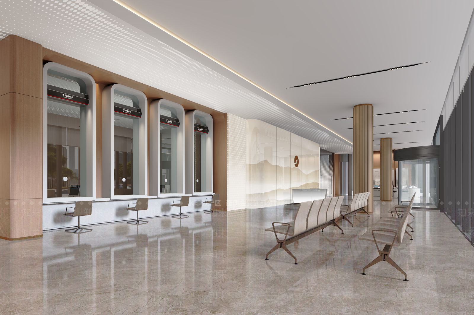 现代银行3D模型下载【ID:1203990416】