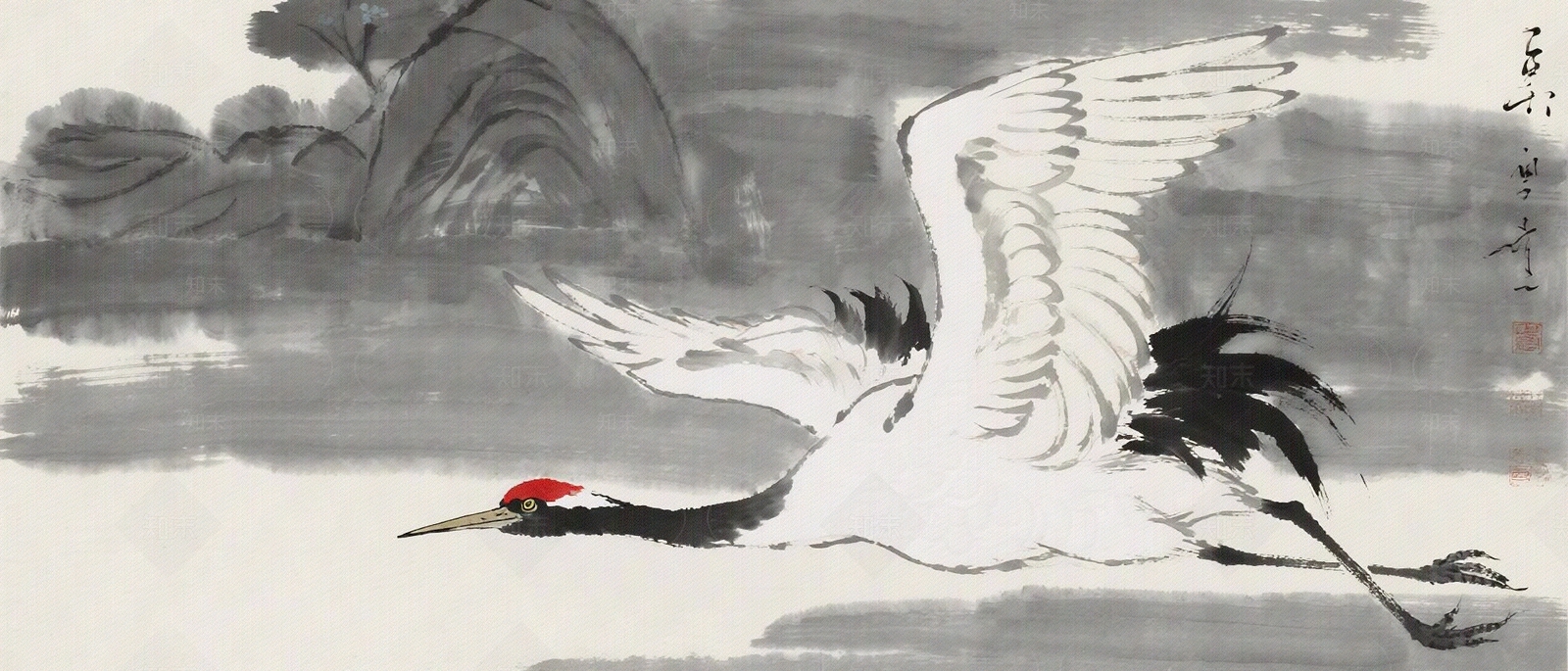 新中式壁画贴图下载【ID:1203991586】