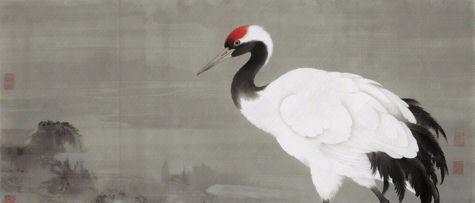 新中式壁画贴图下载【ID:1203991640】