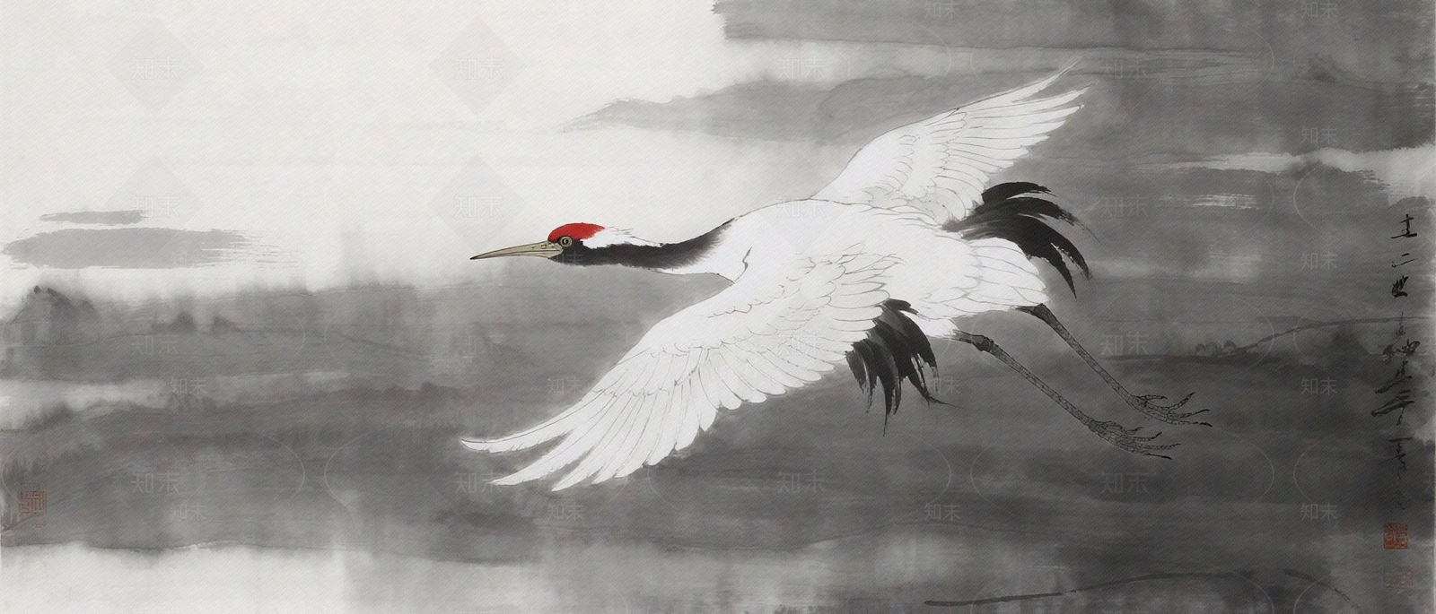 新中式壁画贴图下载【ID:1203991687】