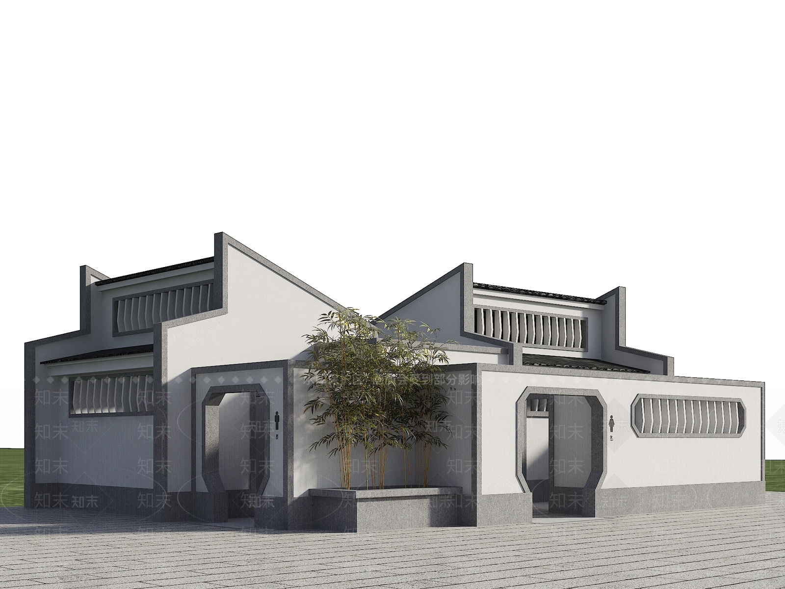 现代公共卫生间3D模型下载【ID:1203992403】
