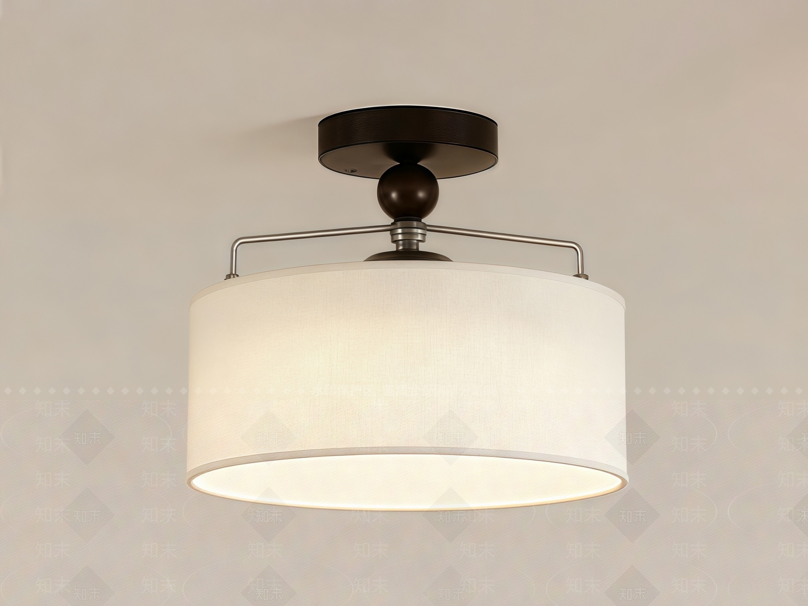 现代中古吸顶灯SU模型下载【ID:1203995248】