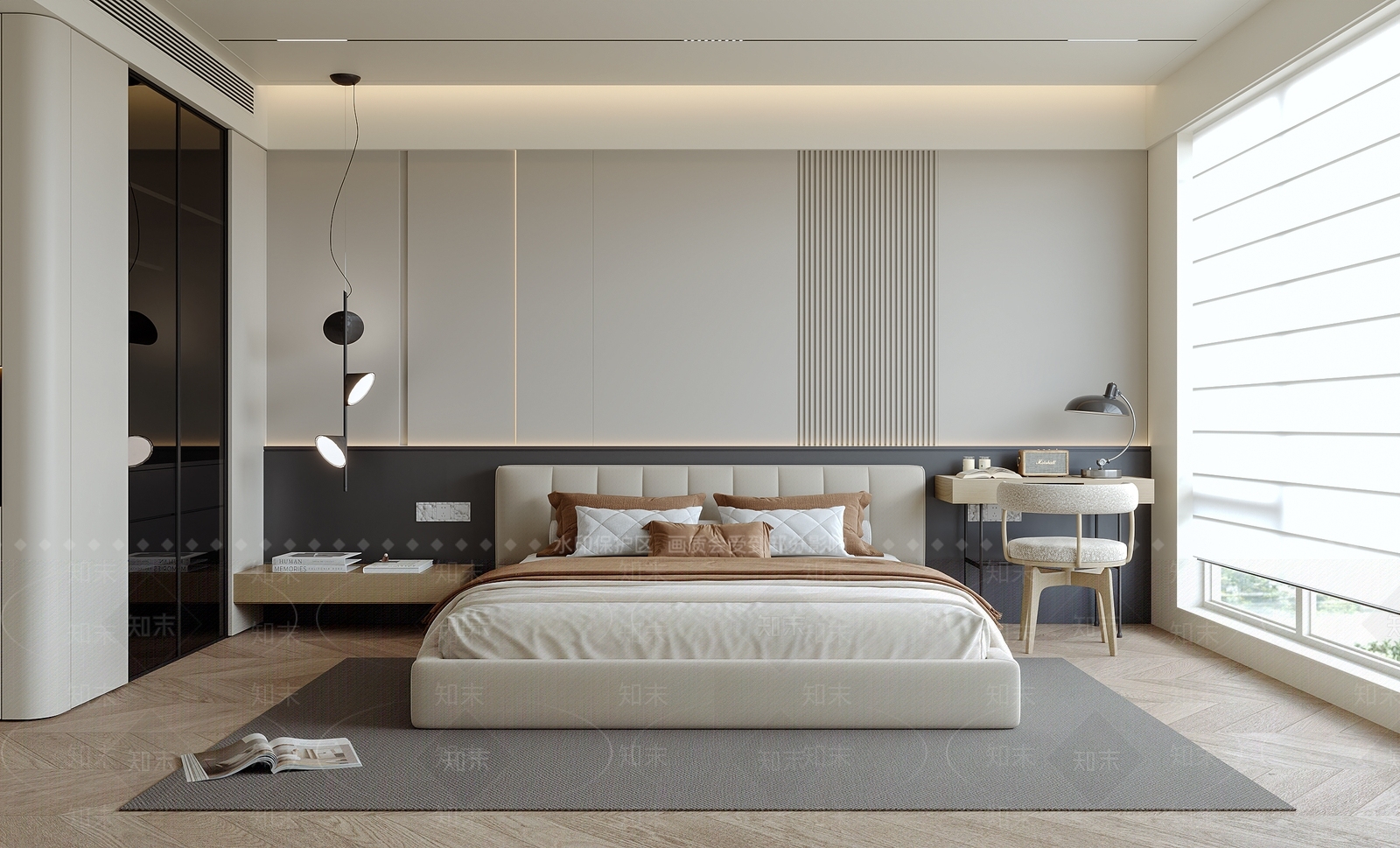 现代家居卧室SU模型下载【ID:1203996011】