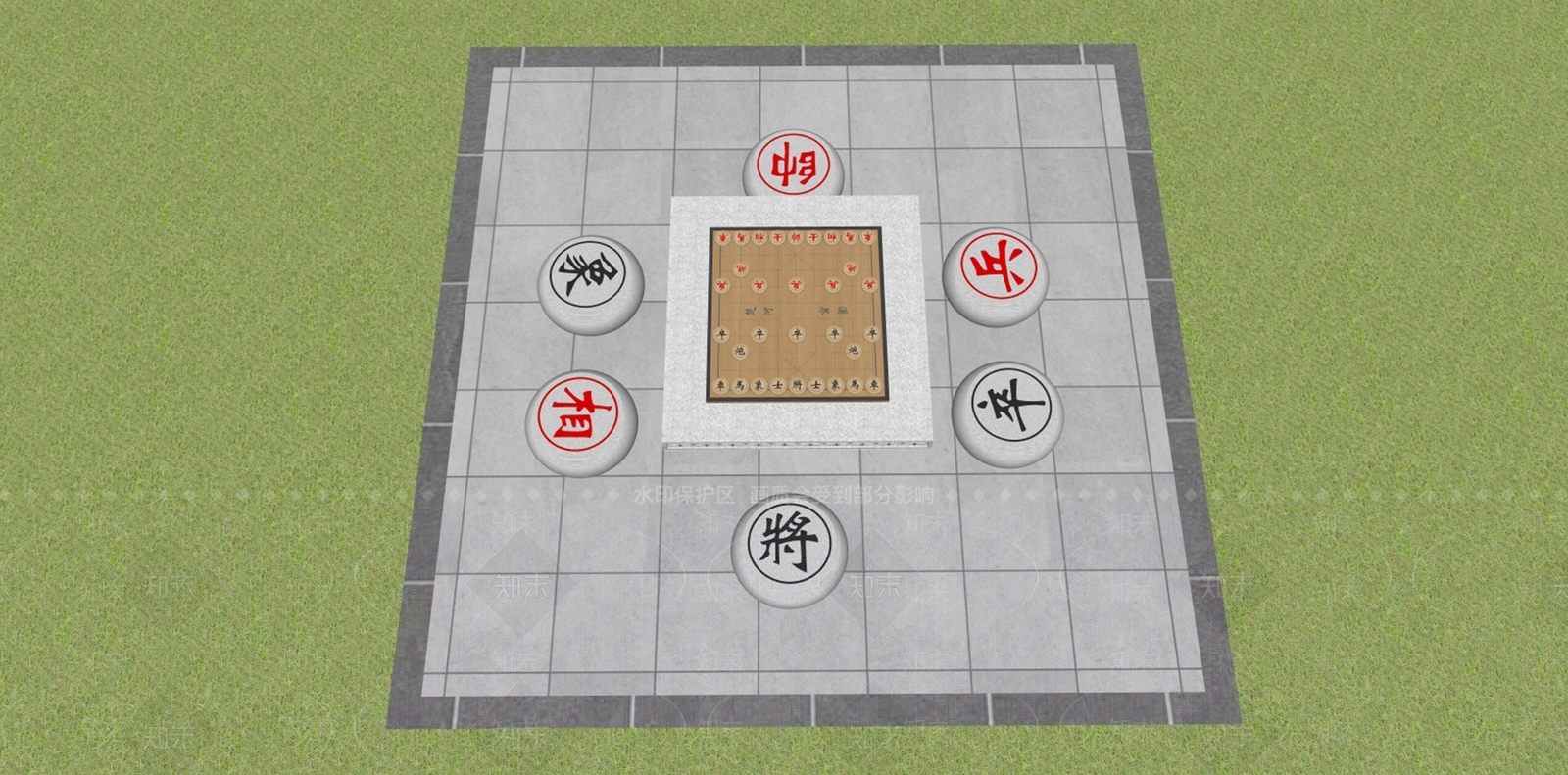 新中式中式休闲桌椅SU模型下载【ID:1204000869】