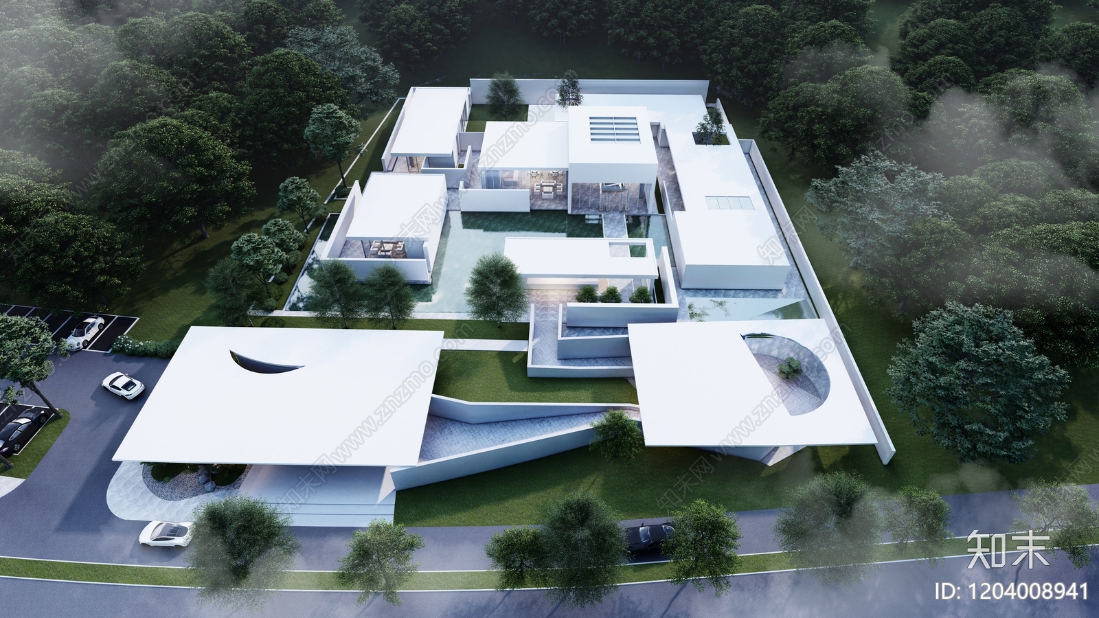 现代其他公共建筑SU模型下载【ID:1204008941】