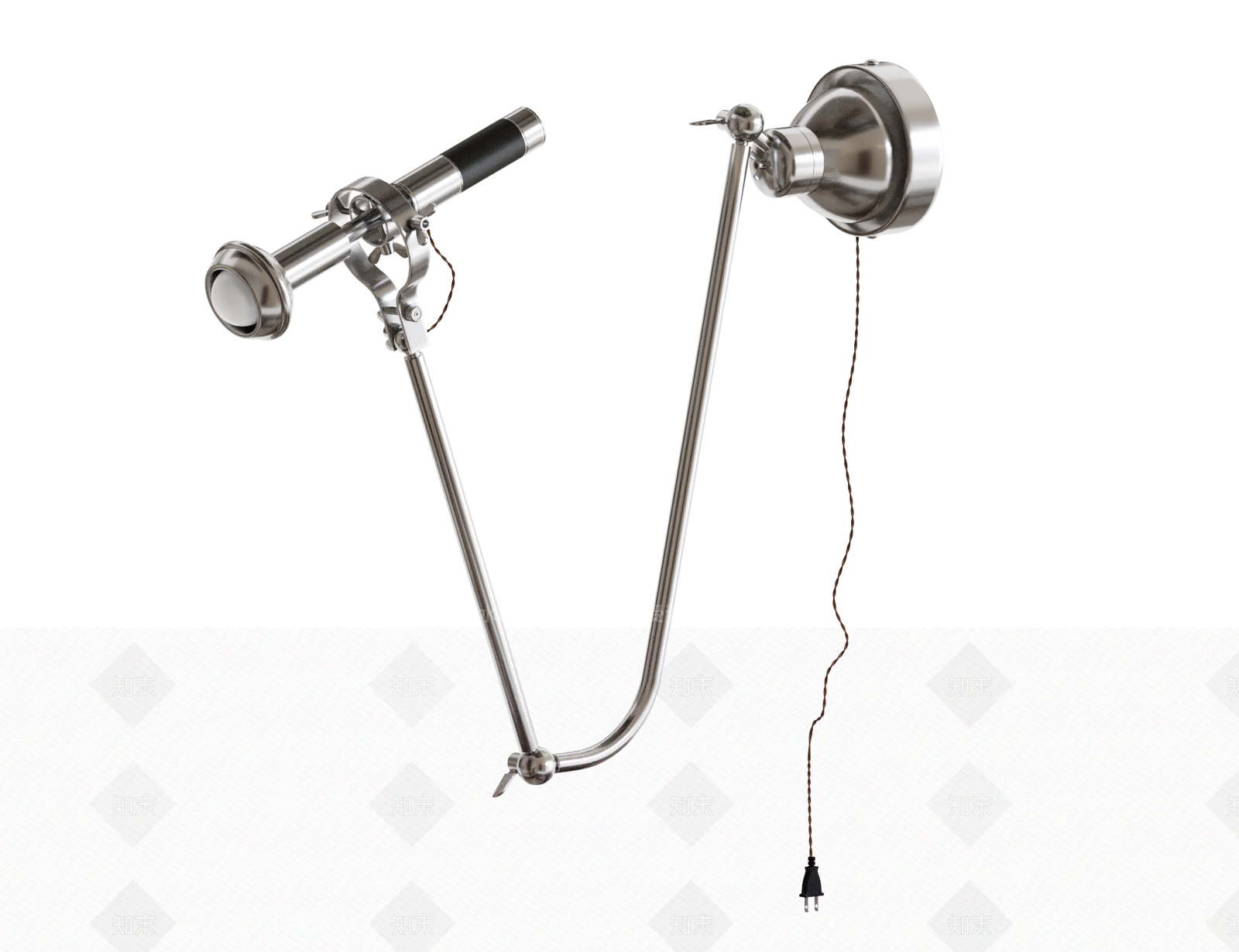 工业复古床头壁灯SU模型下载【ID:1204003830】