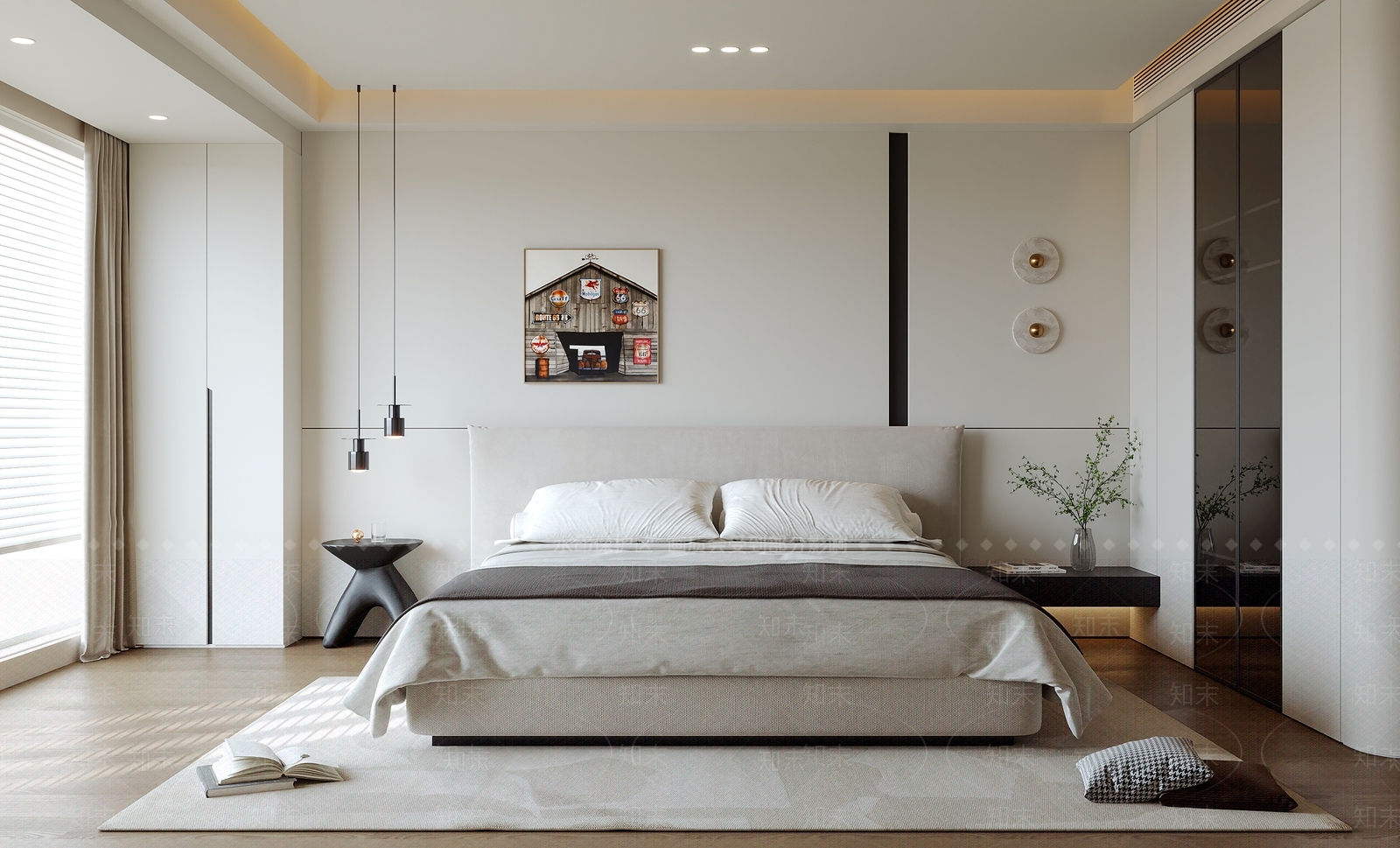 现代家居卧室SU模型下载【ID:1204005261】