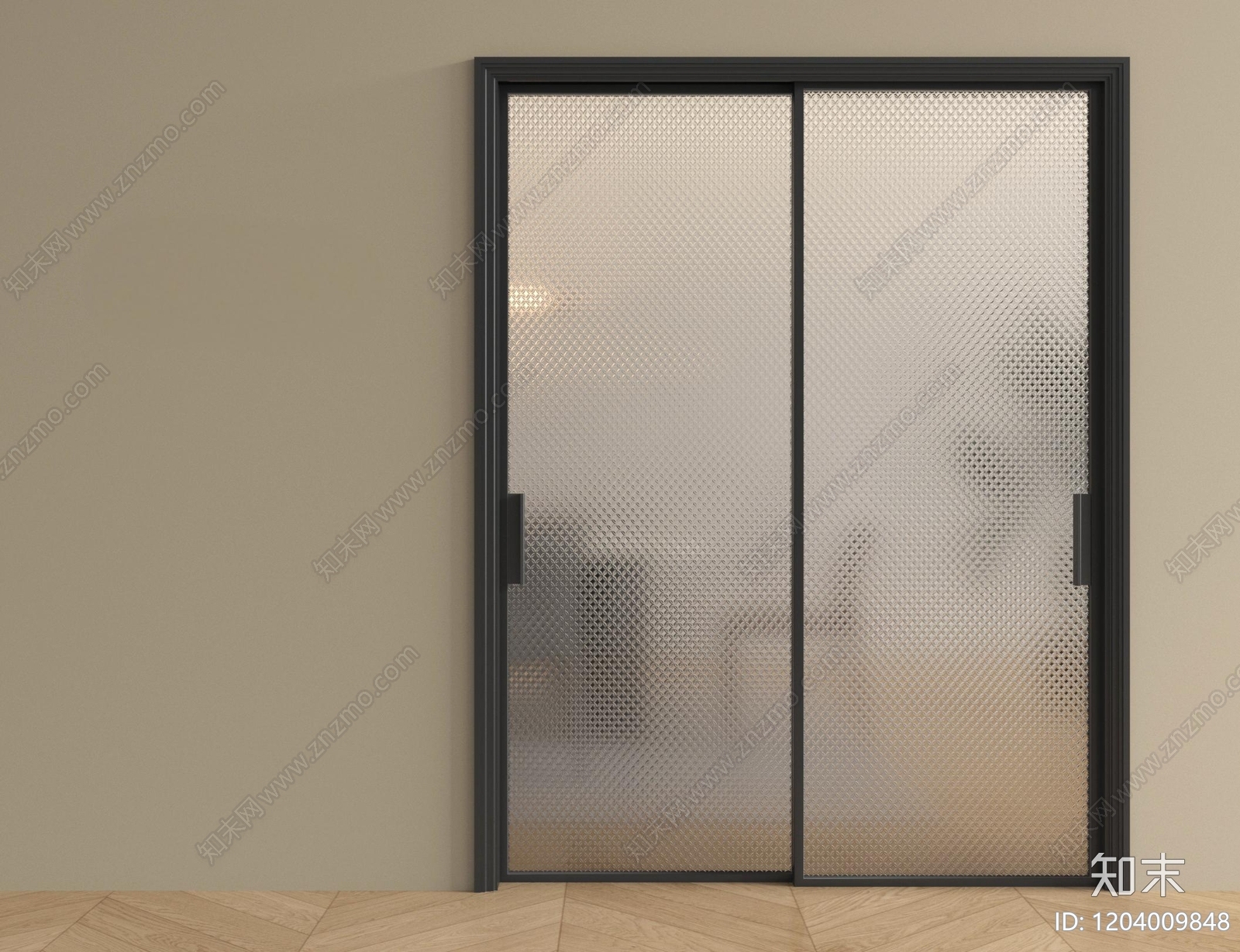 现代推拉门SU模型下载【ID:1204009848】