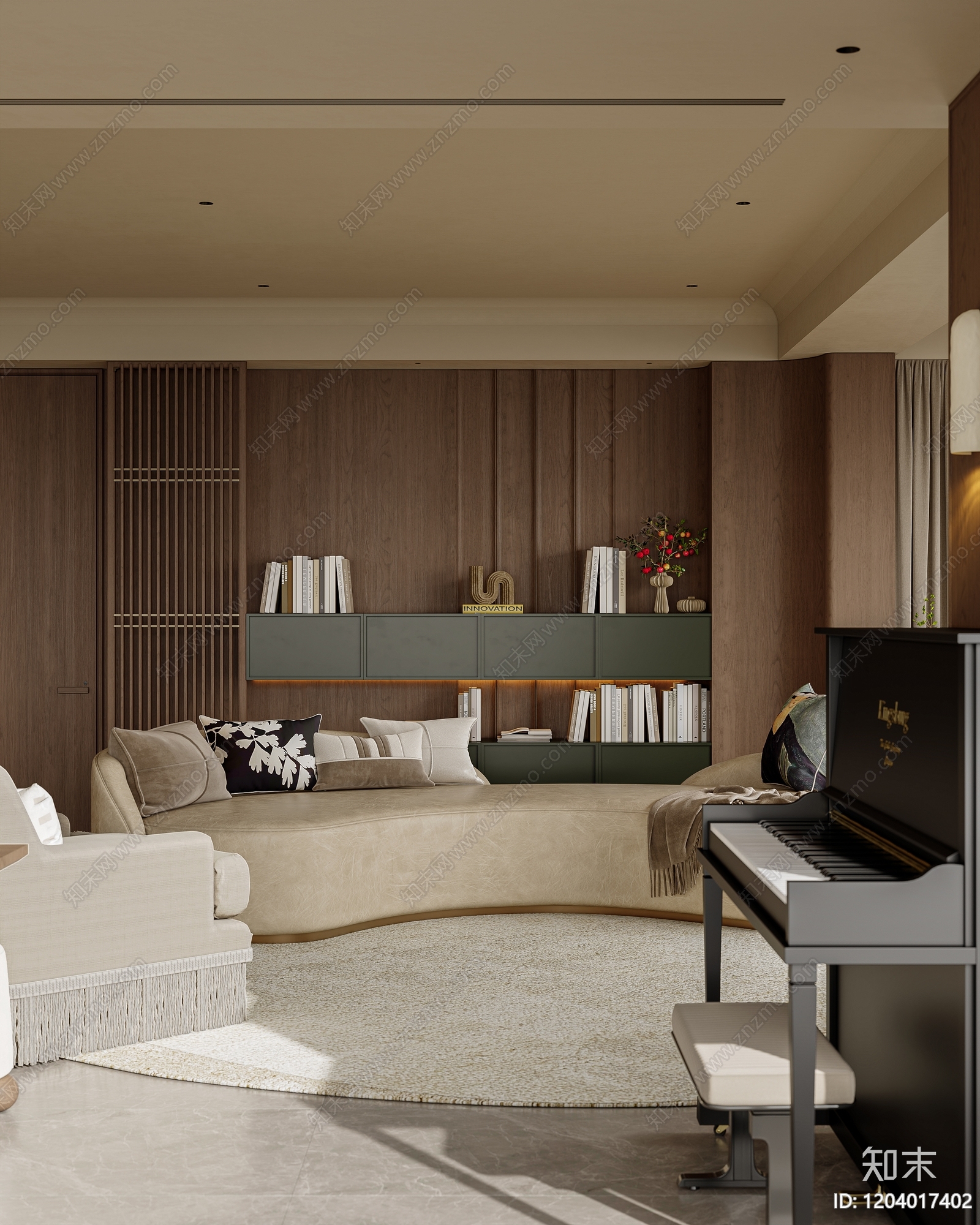 小户型平层施工图下载【ID:1204017402】